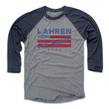 Mens Baseball T-Shirt Navy / Heather Gray
