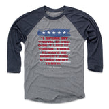 Mens Baseball T-Shirt Navy / Heather Gray