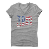 Womens Women's V-Neck Athletic Gray