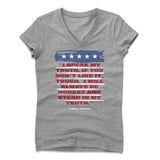 Womens Women's V-Neck Athletic Gray