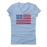 Womens Women's V-Neck Baby Blue