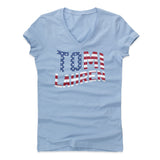 Womens Women's V-Neck Baby Blue